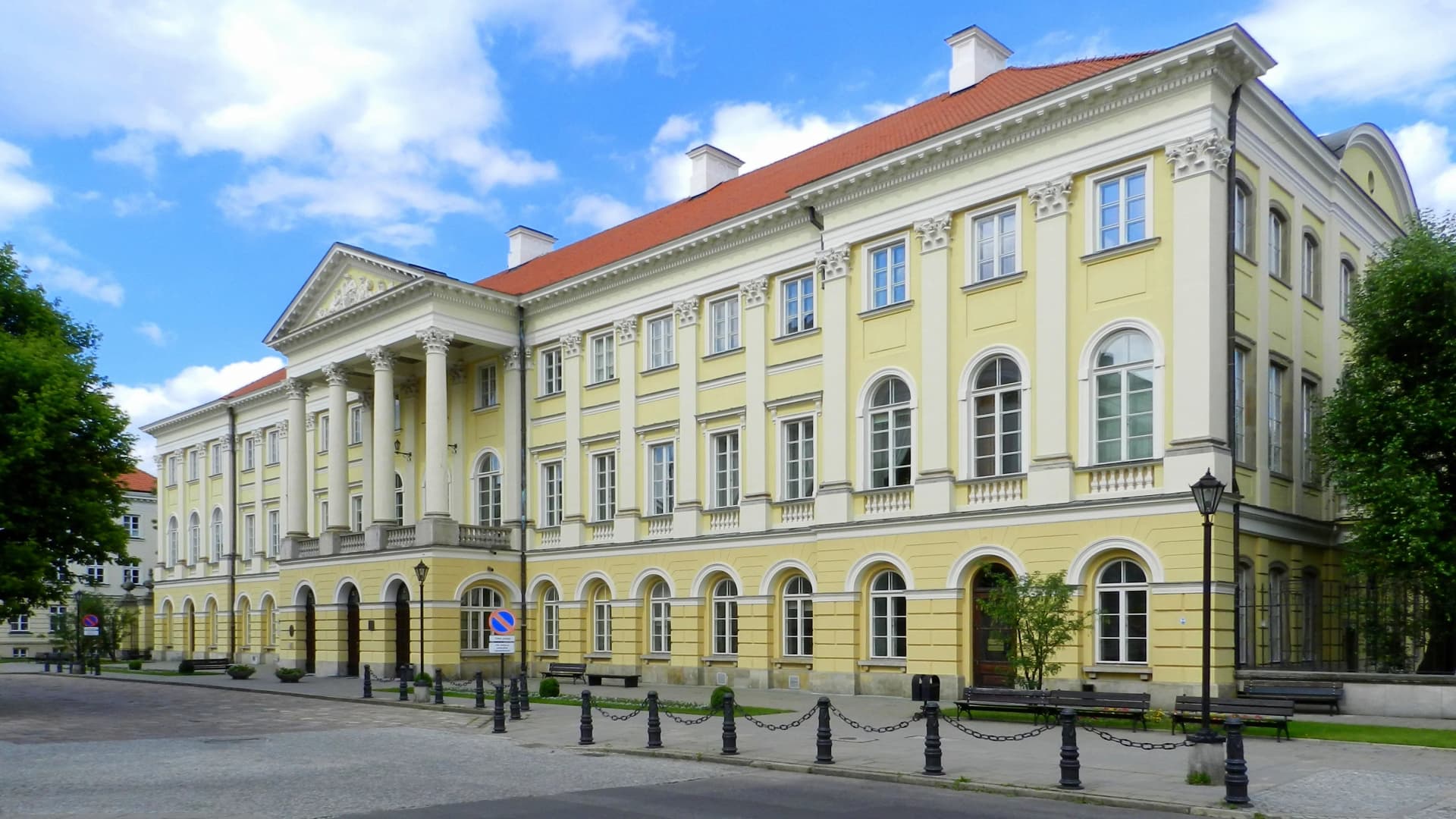 Kazimierz Palace, the historic main building of the University of Warsaw